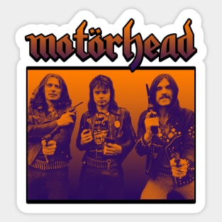 Motorhead Gradient Orange Sticker